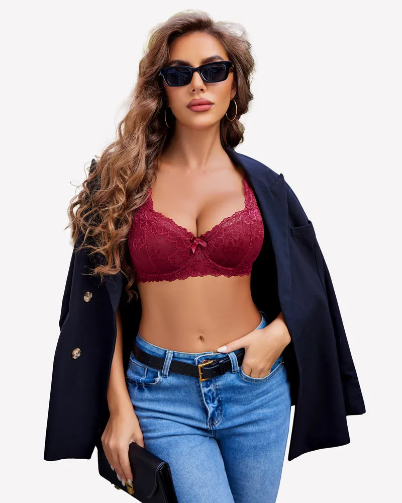 2 Piece Lace Bra and Panty Sets Outfits