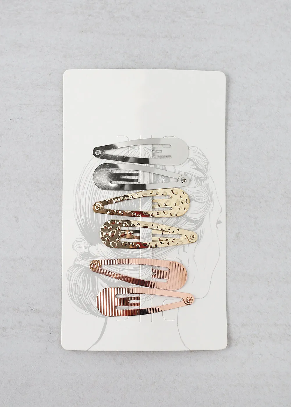 3 Sets Assorted Snap Hair Clips