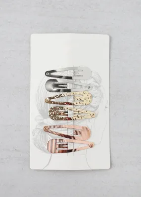 3 Sets Assorted Snap Hair Clips
