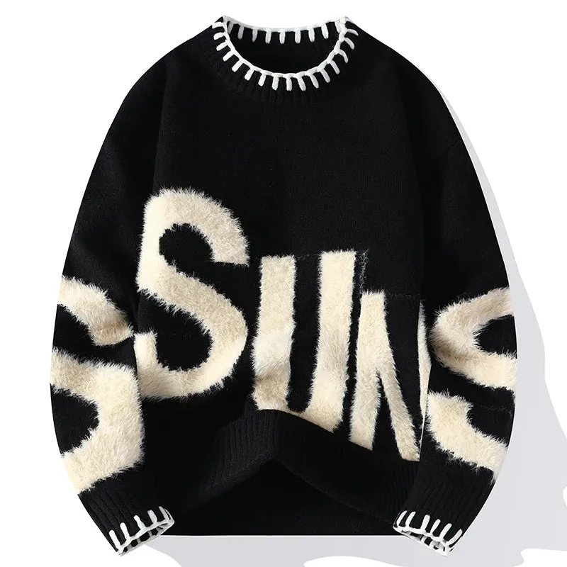 Aidase 2024 New Fall Winter Fashion Wool Sweater Mens High End Luxury Knit Pullover Men Sweaters Korean Harajuku Thick Warm Jumper Male