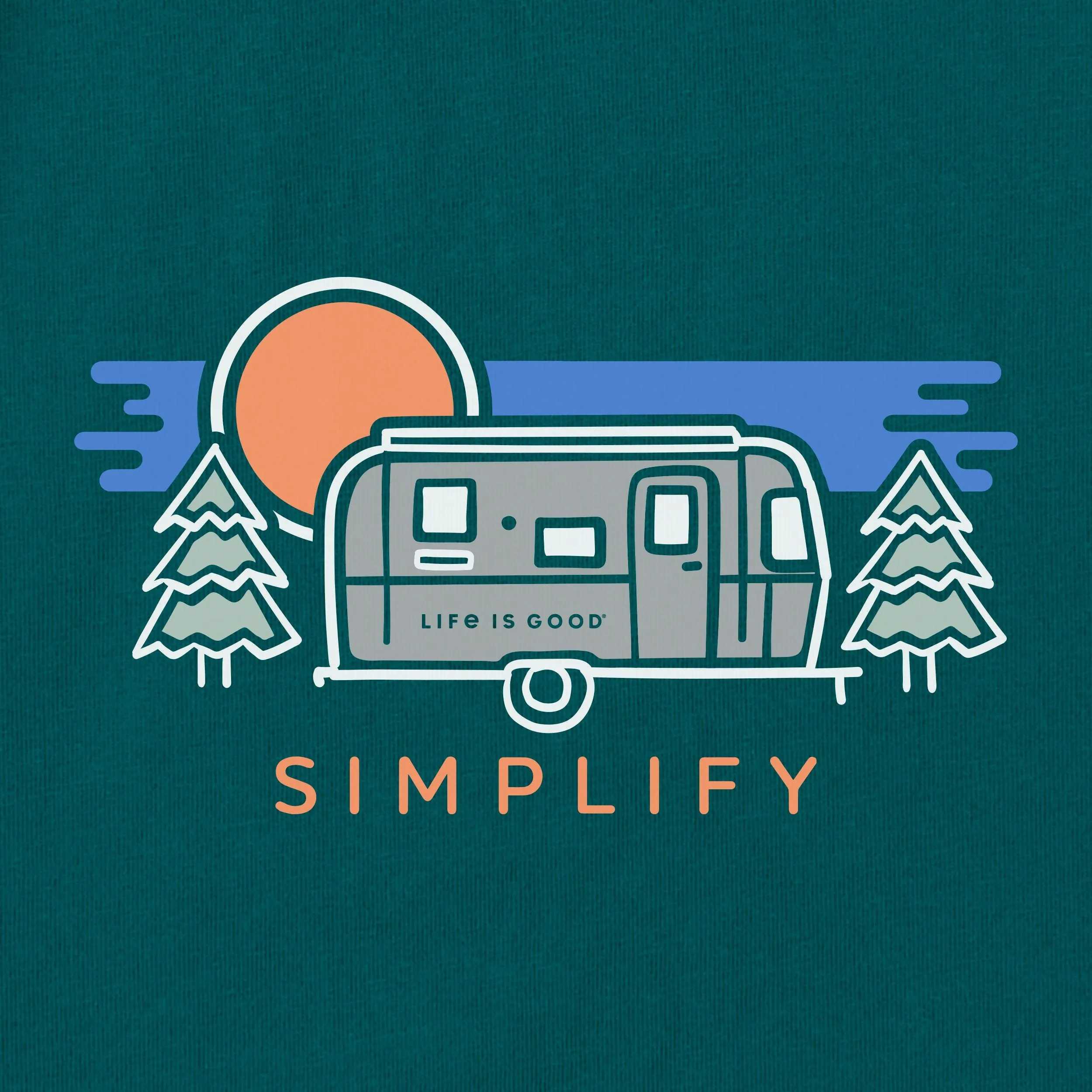 Airstream Simplify Camper Crusher Women's Crew Neck T-Shirt by Life is Good®