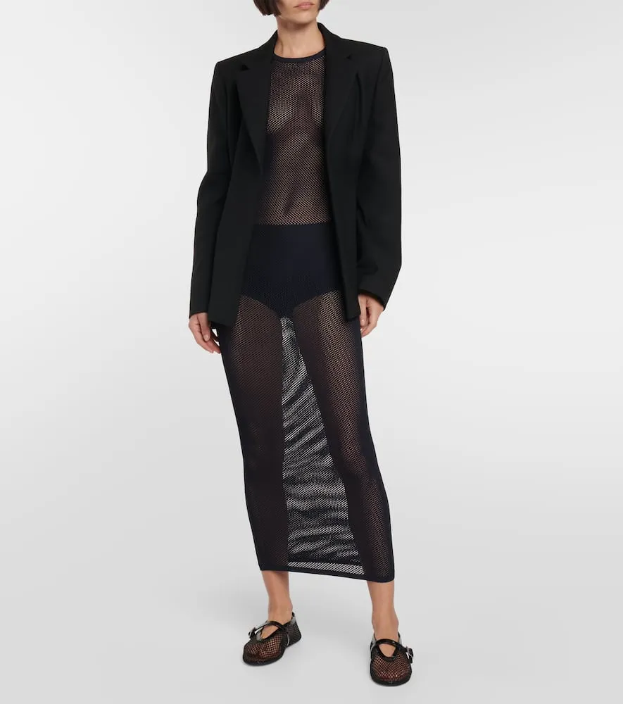 Alaia Archetypes fishnet gown