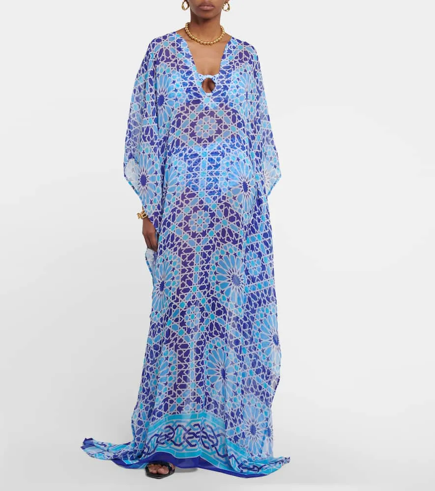 Alexandra Miro Roxanne printed chiffon kaftan