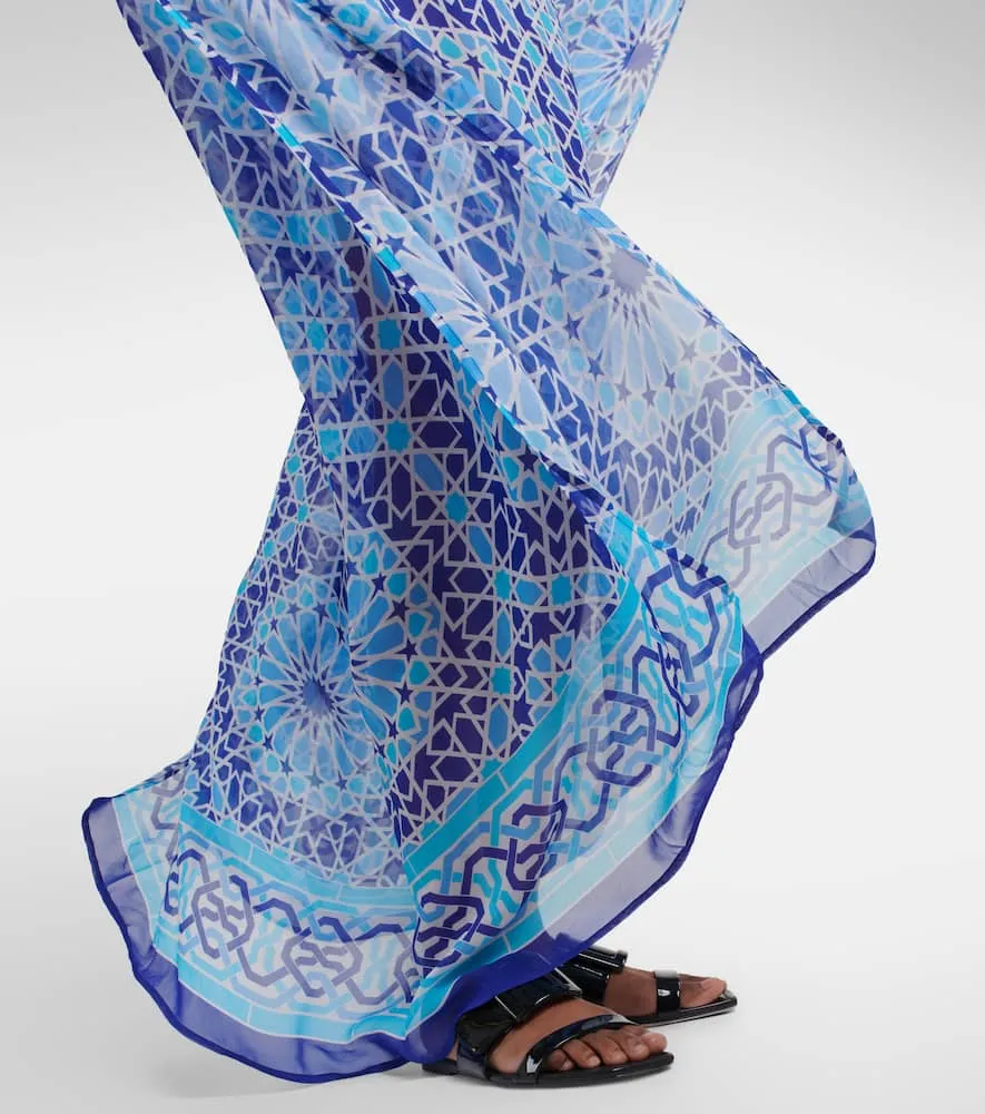 Alexandra Miro Roxanne printed chiffon kaftan