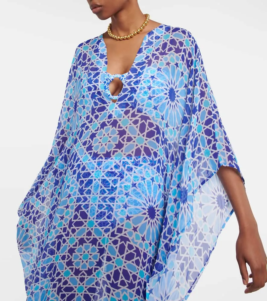 Alexandra Miro Roxanne printed chiffon kaftan
