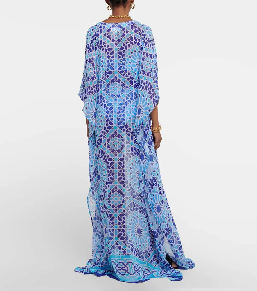 Alexandra Miro Roxanne printed chiffon kaftan