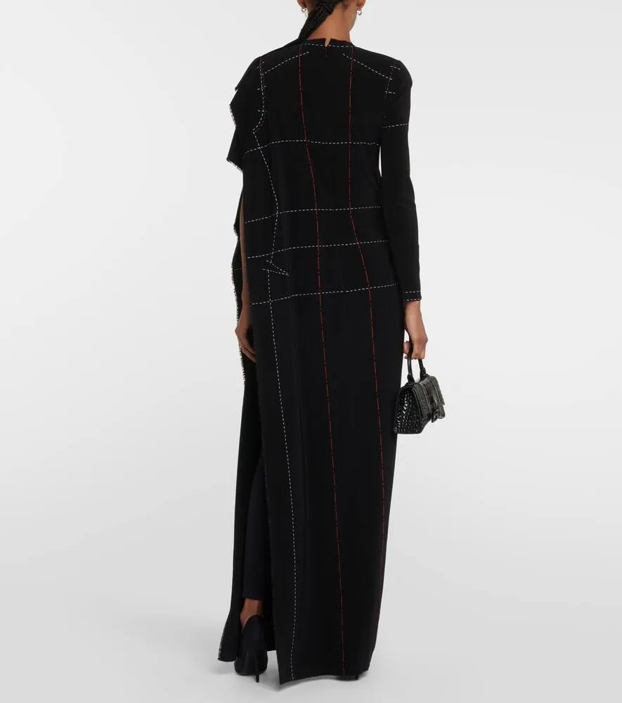 Balenciaga Draped jersey gown