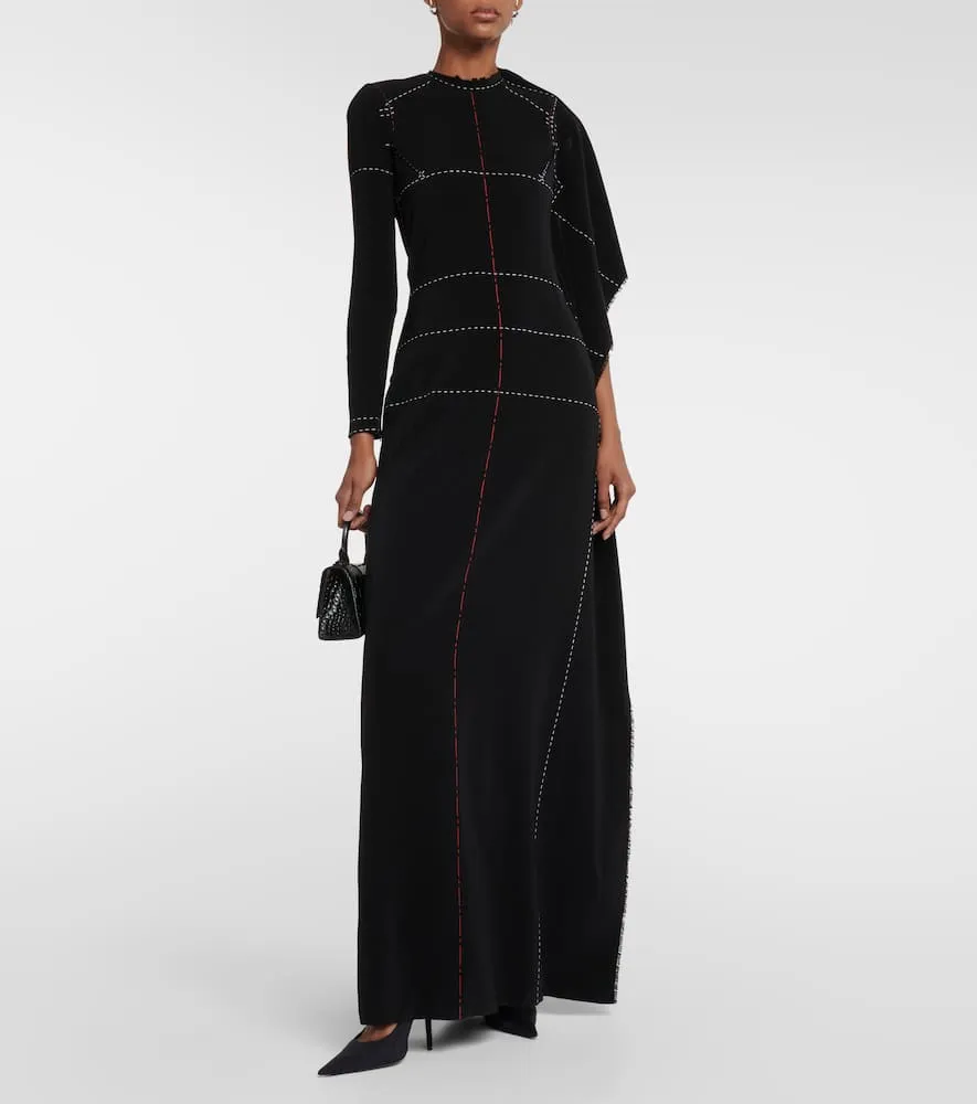 Balenciaga Draped jersey gown