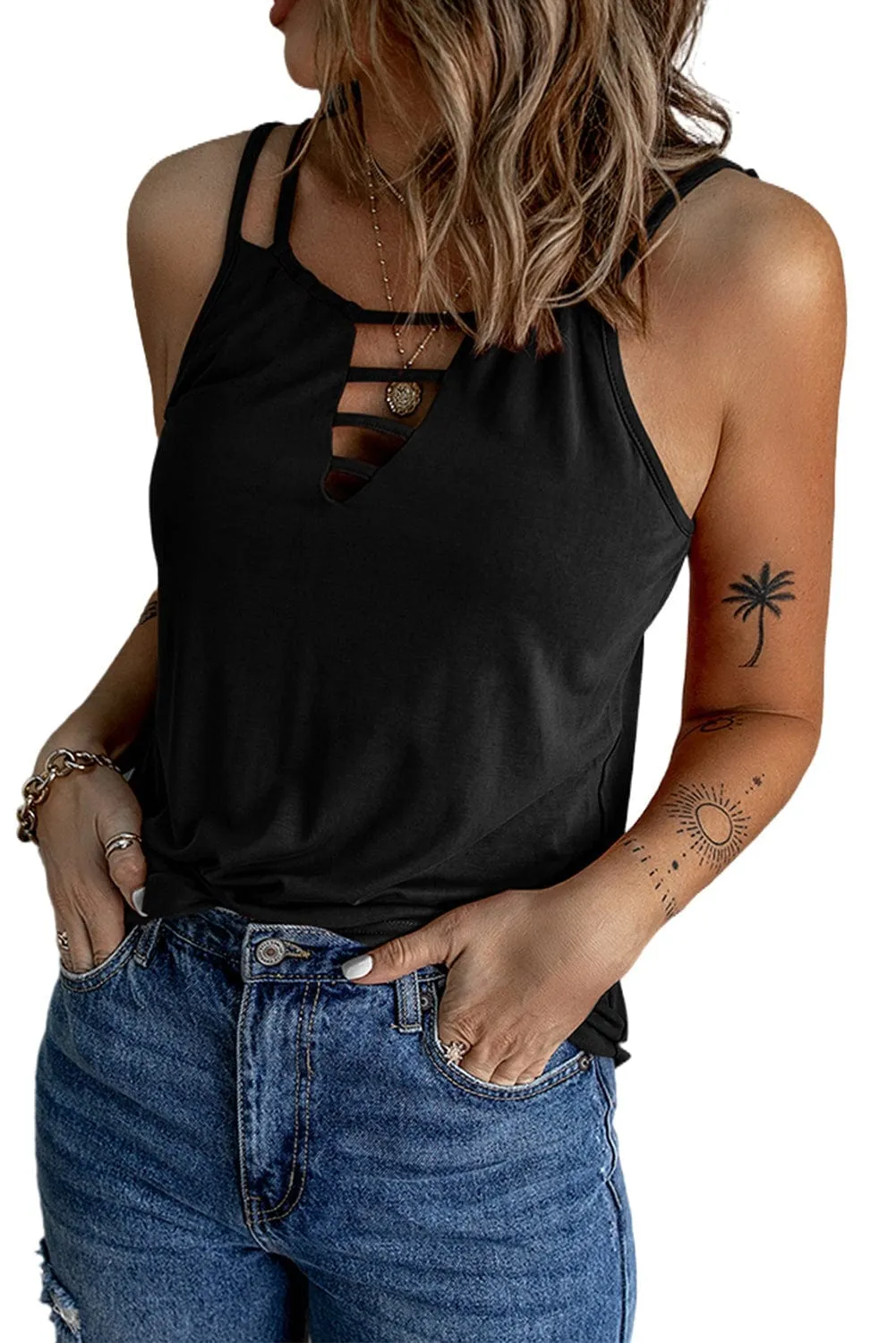 Black Skull Graphic Tank