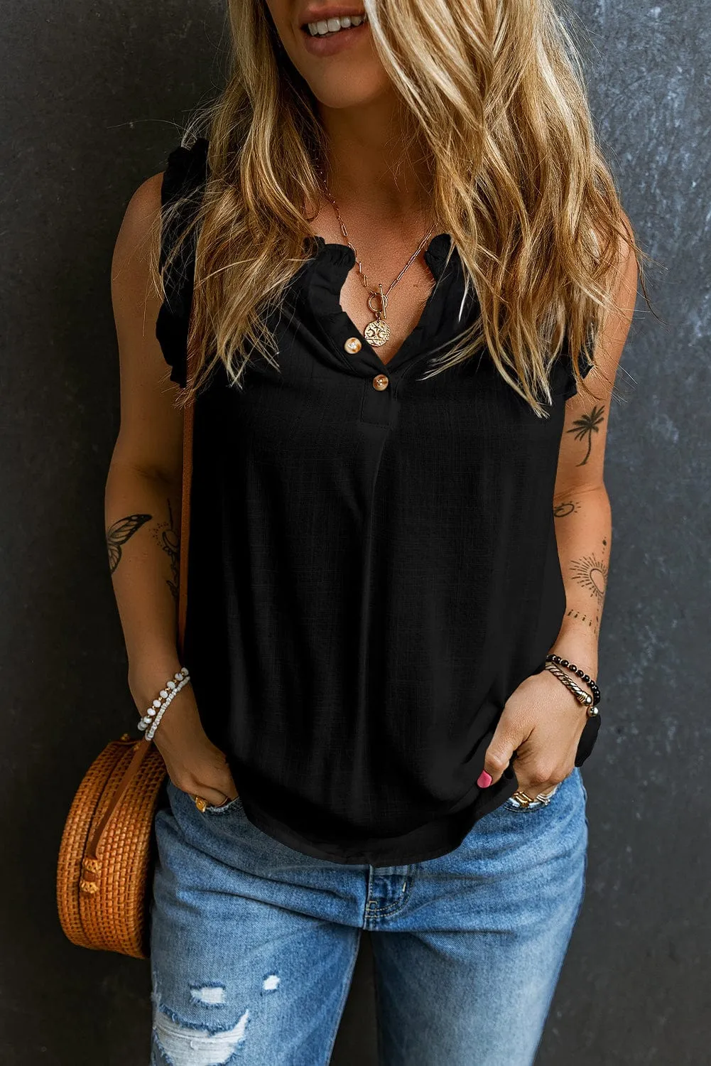 Black Skull Graphic Tank