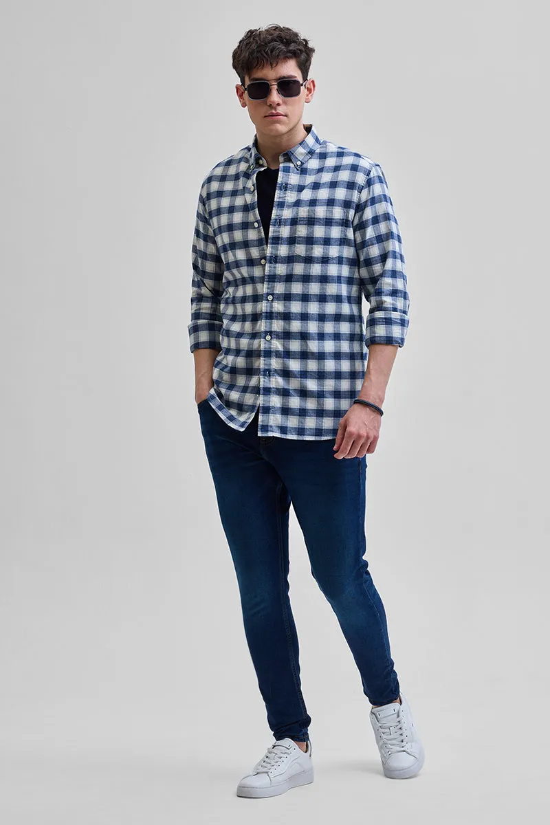 Blue Checks Slim Fit Shirt