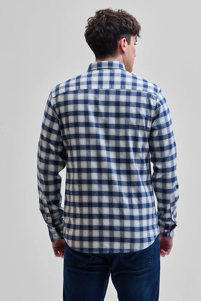 Blue Checks Slim Fit Shirt