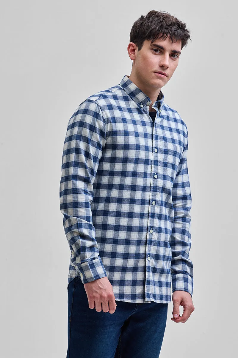 Blue Checks Slim Fit Shirt