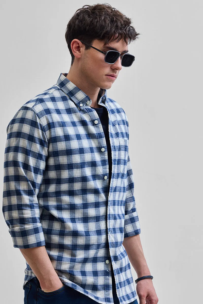 Blue Checks Slim Fit Shirt