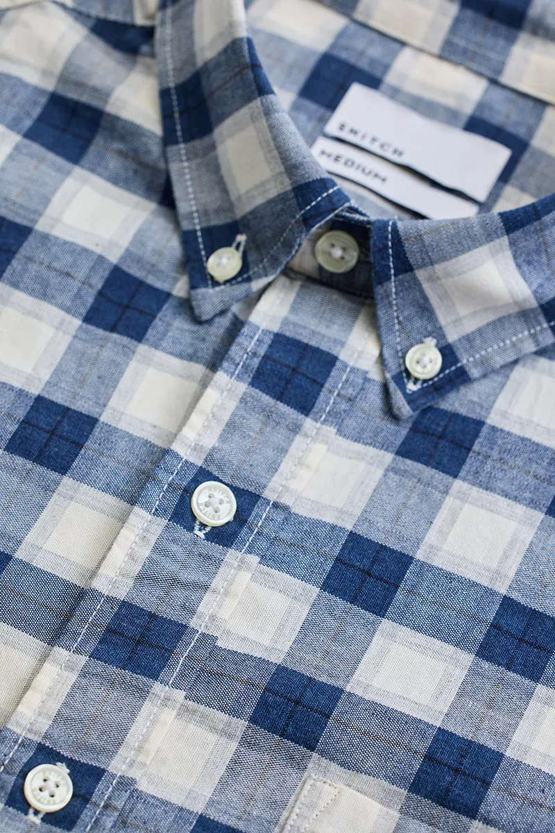 Blue Checks Slim Fit Shirt