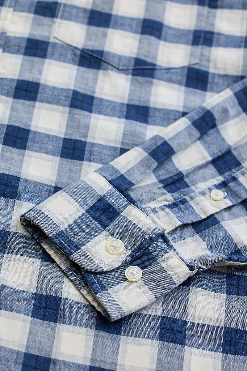 Blue Checks Slim Fit Shirt
