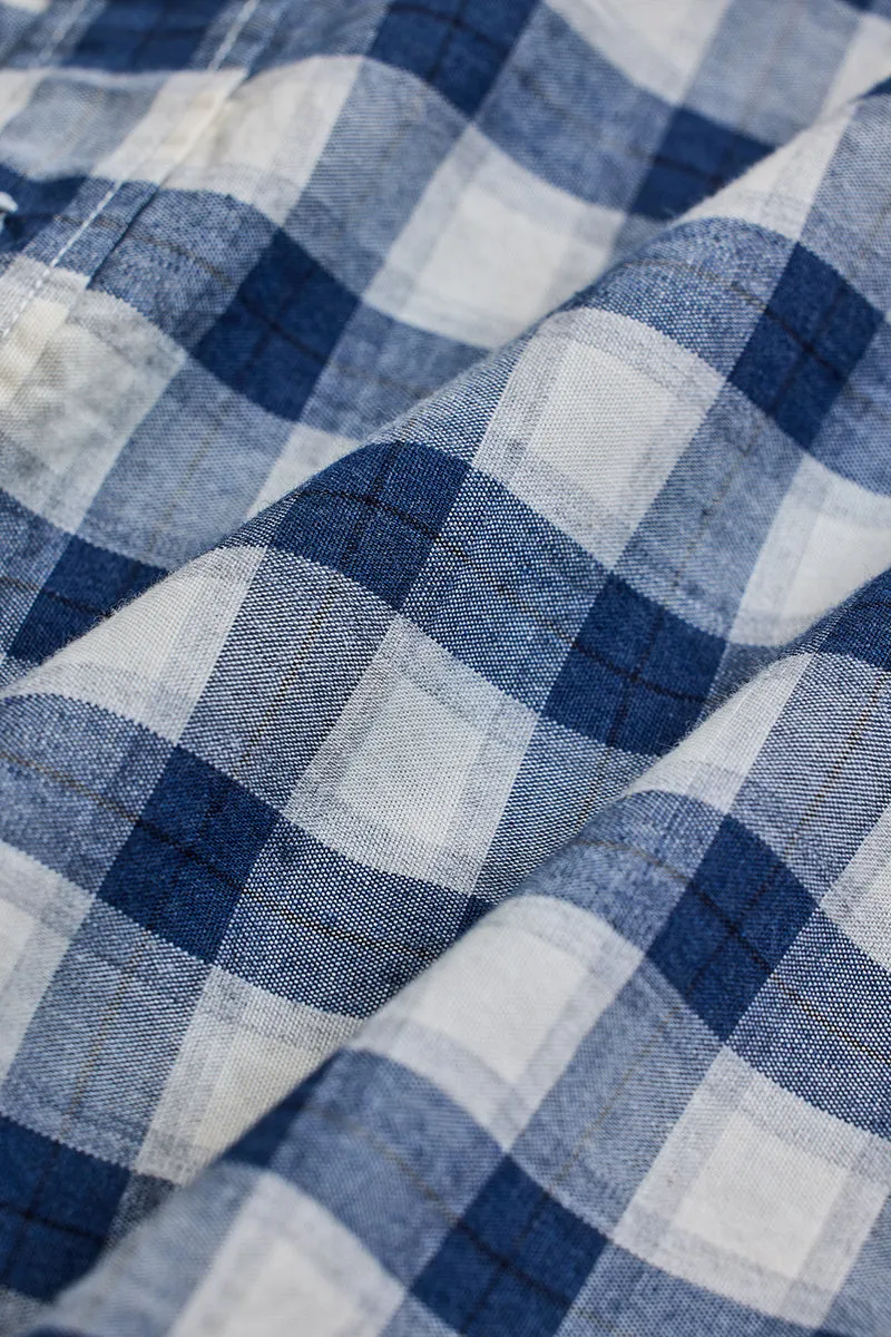 Blue Checks Slim Fit Shirt