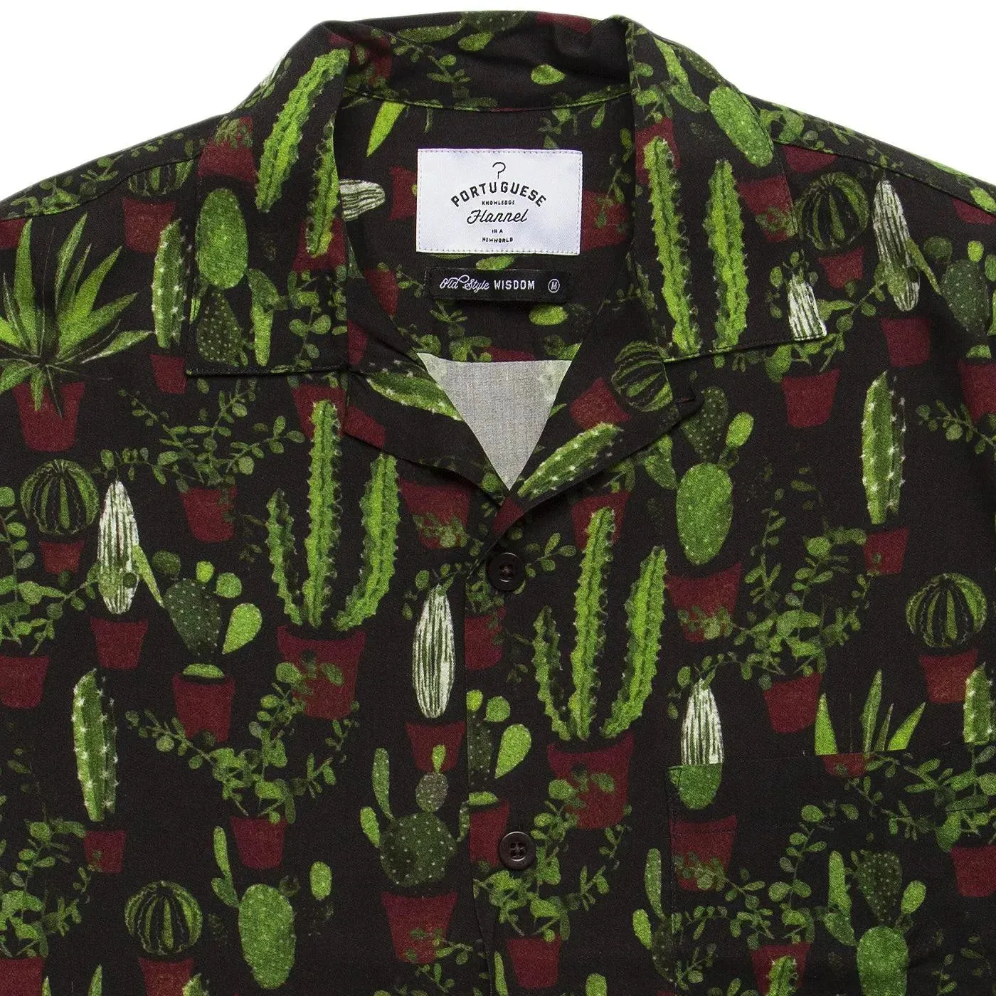 Cactus Plant Spread Collar - Green