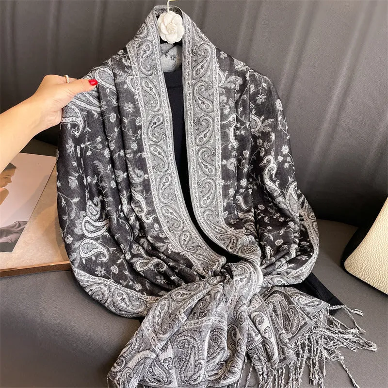 Cashmere Shawl Women's Printed Warm Scarf