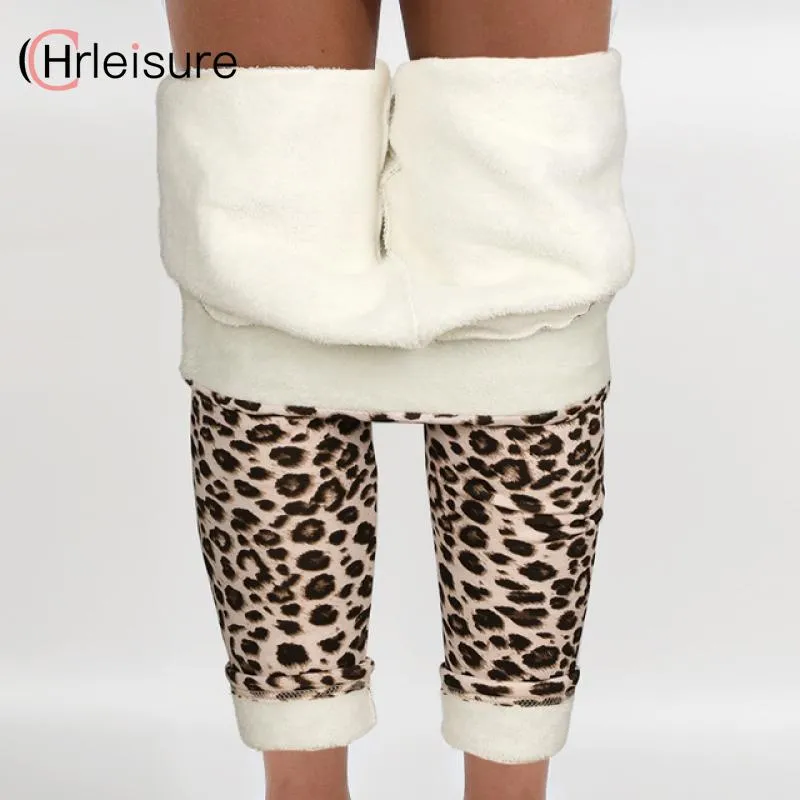 CHRLEISURE Warm Winter Leggings Women Keep High Waist Velvet Casual Women Leggins