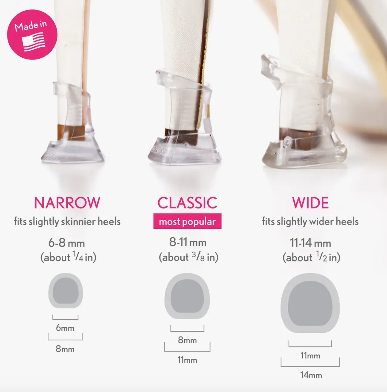 Clear High Heel Protectors (Complete set)