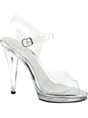 Clear Strappy High Heels