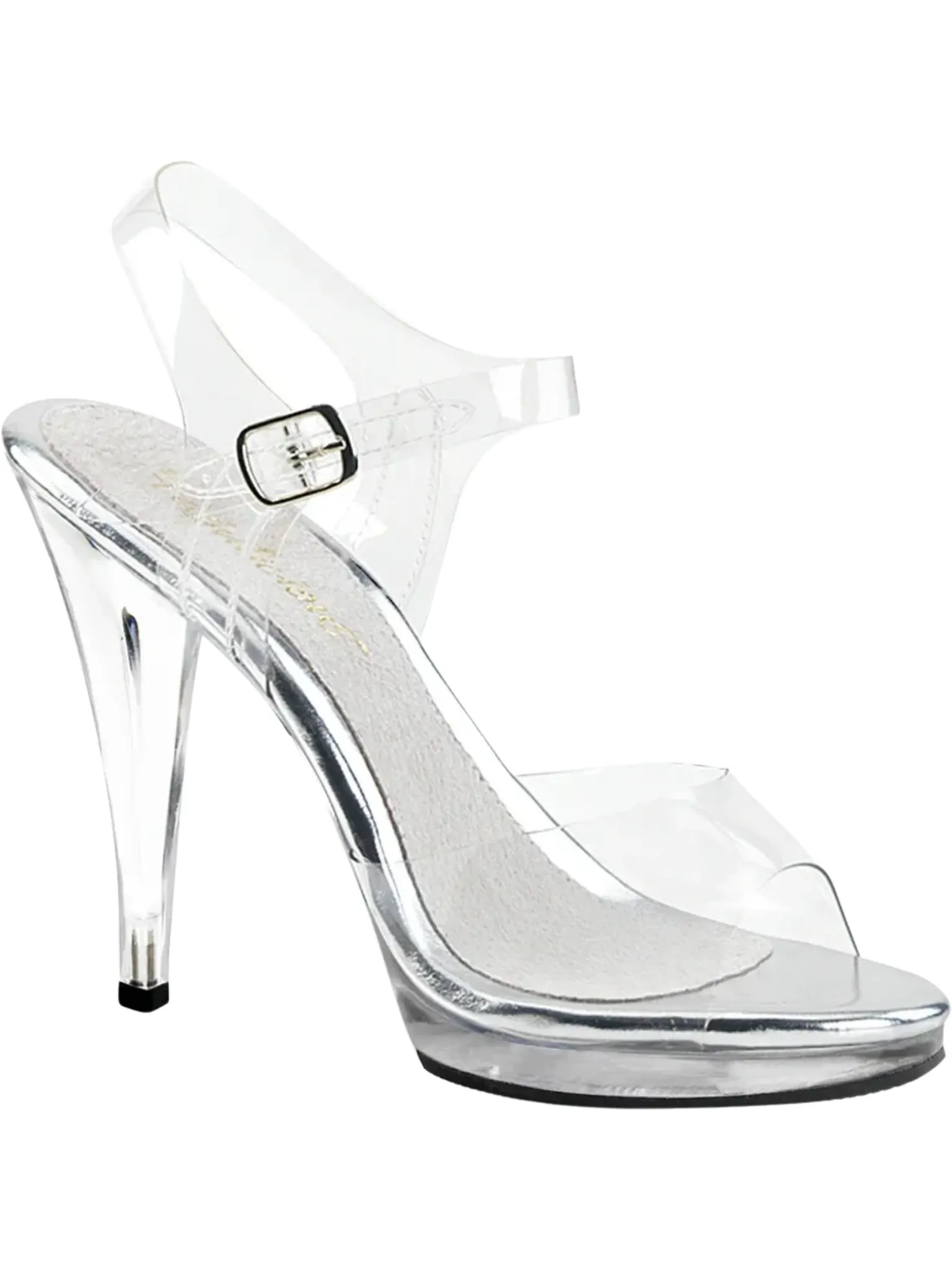 Clear Strappy High Heels