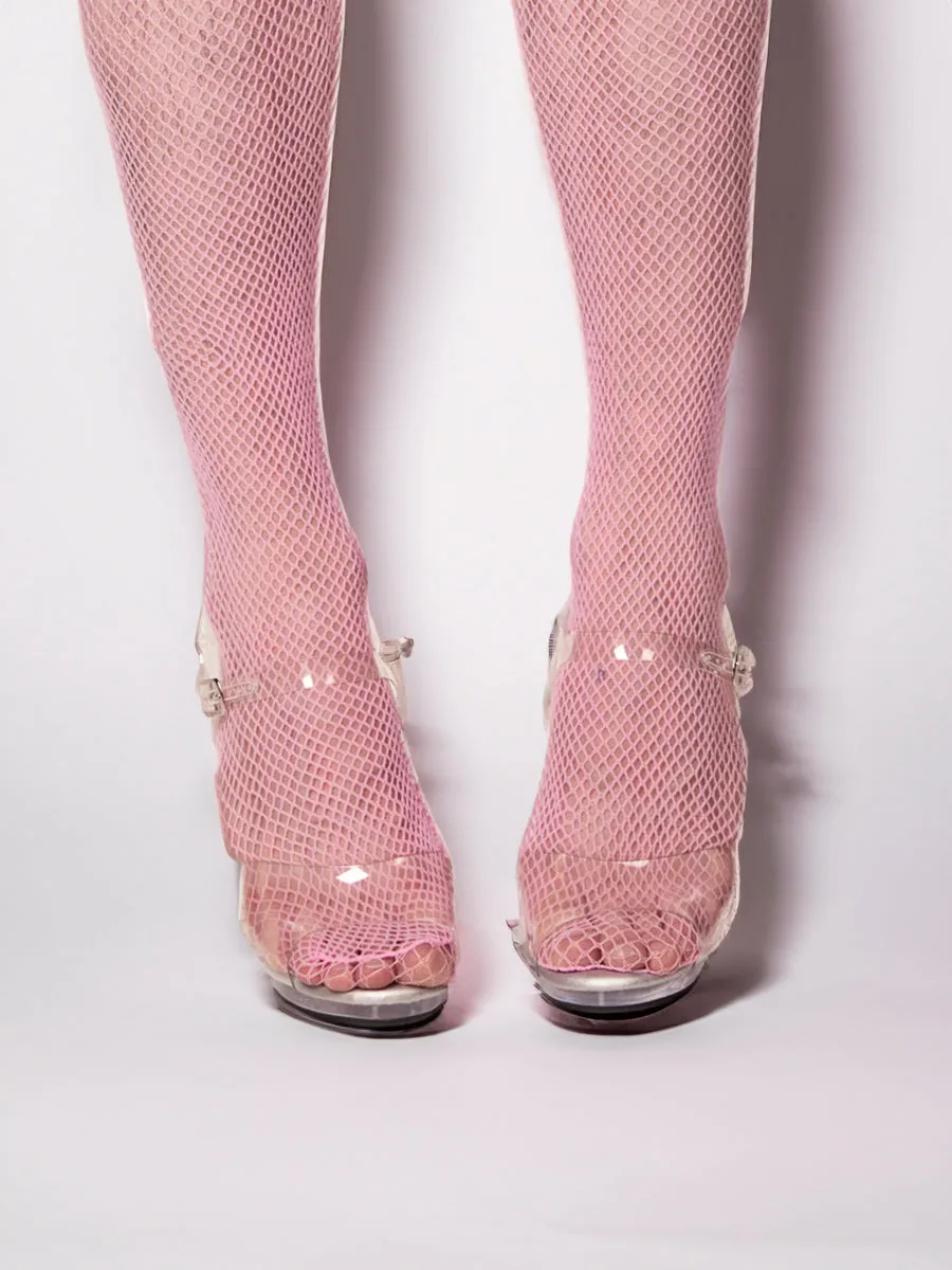 Clear Strappy High Heels