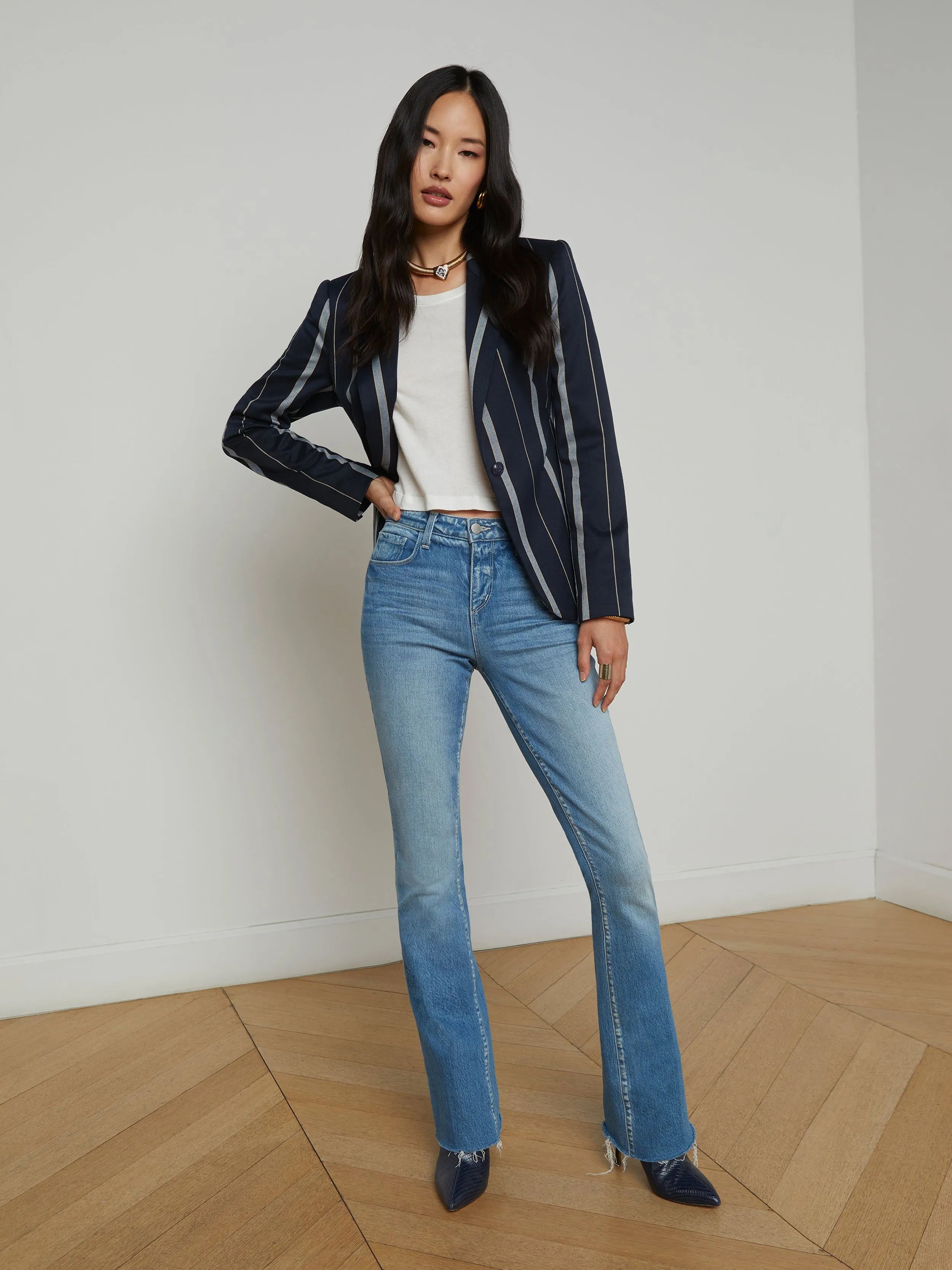 Clementine Striped Blazer