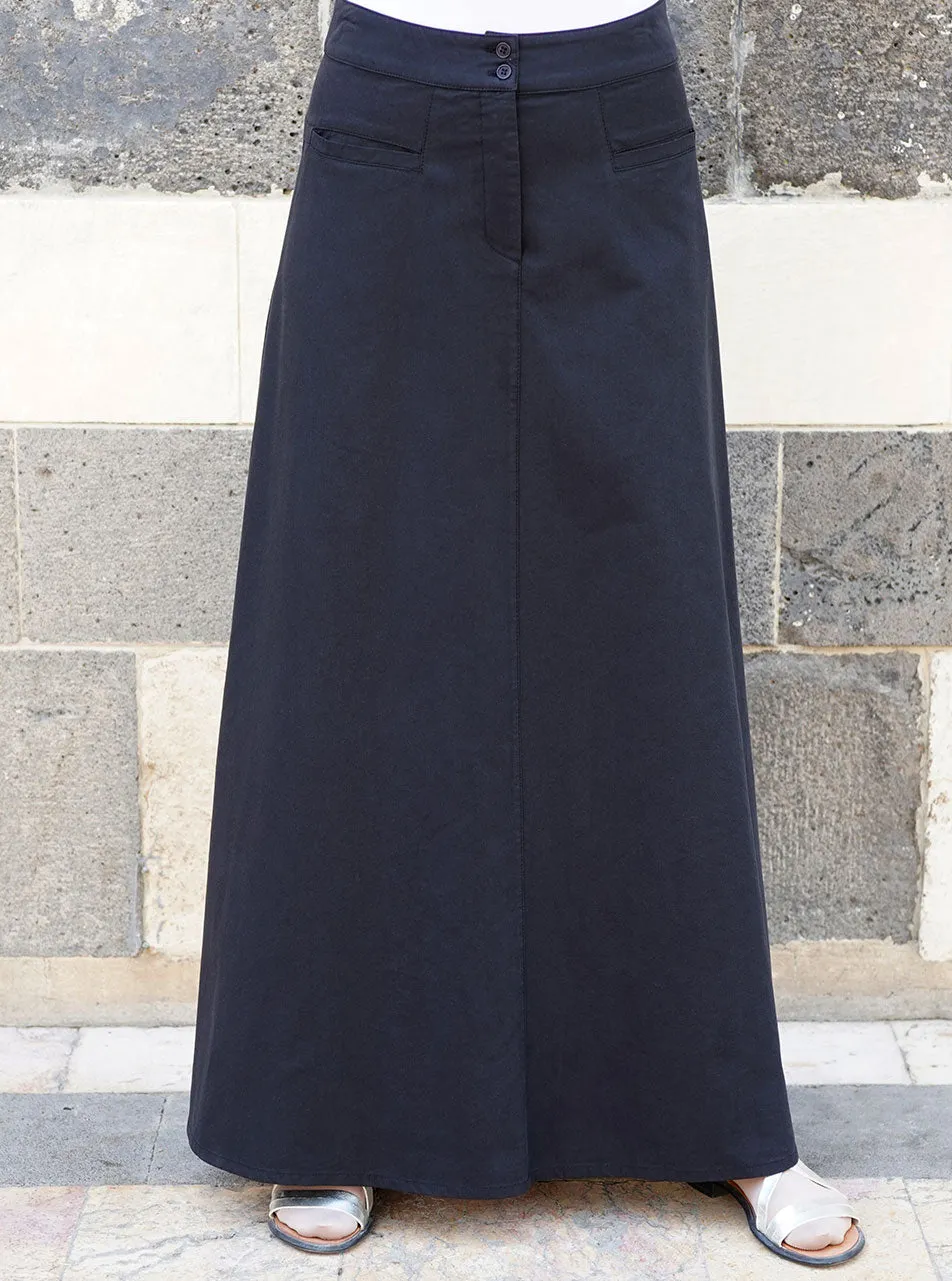 Cotton and Lyocell Flattering Fit Skirt