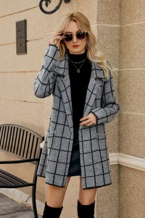 Cozy Check Plaid Cardigan Sweater
