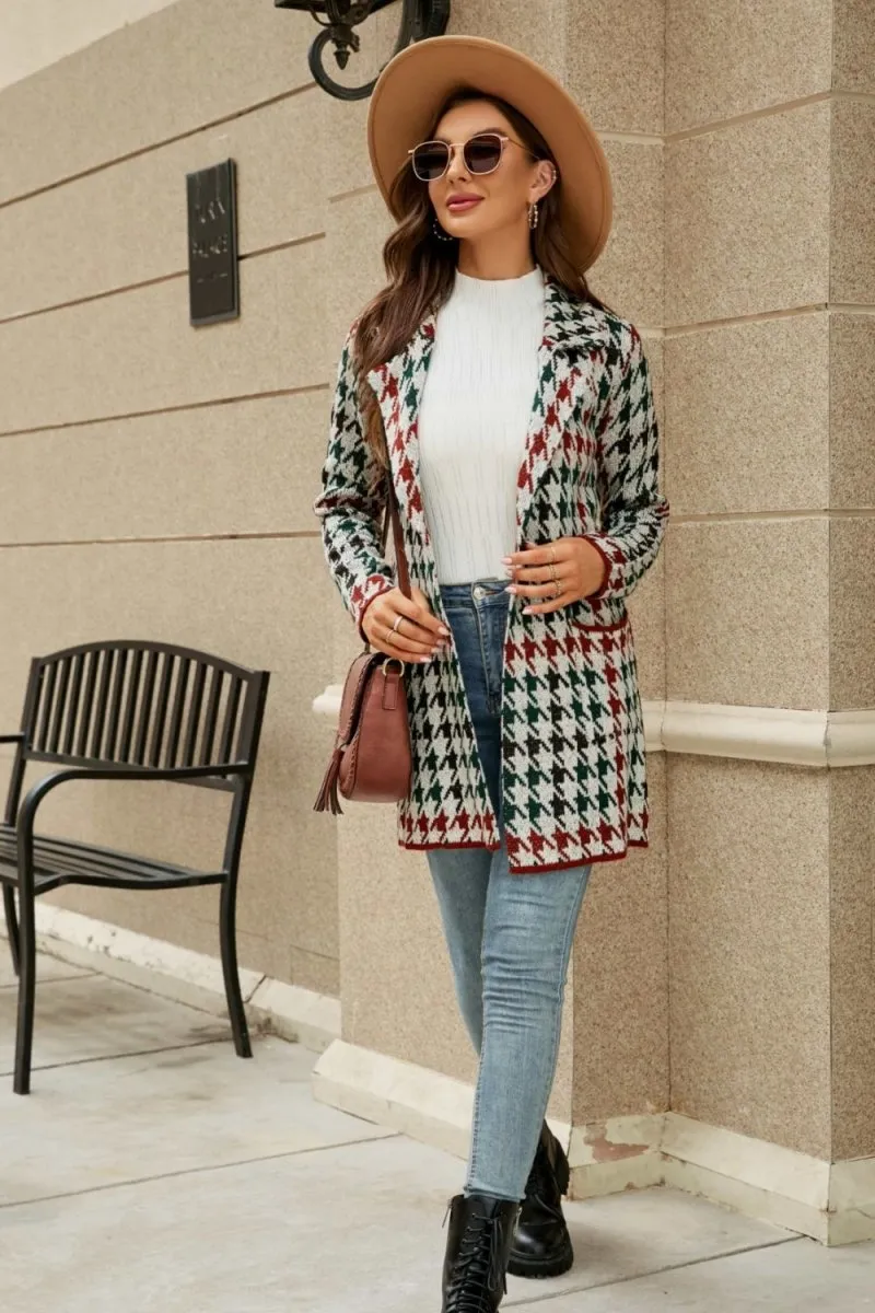 Cozy Check Plaid Cardigan Sweater