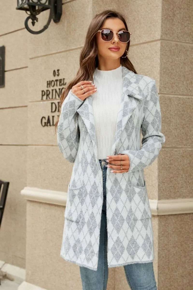 Cozy Check Plaid Cardigan Sweater