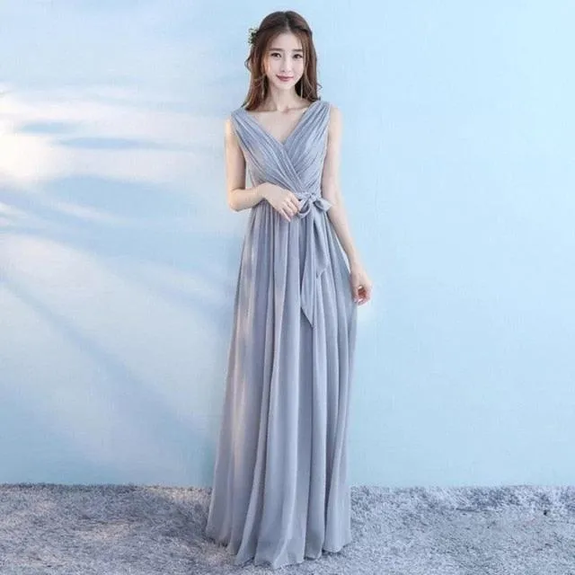 Customizable Chiffon Elegant A Line Bridesmaid Dresses