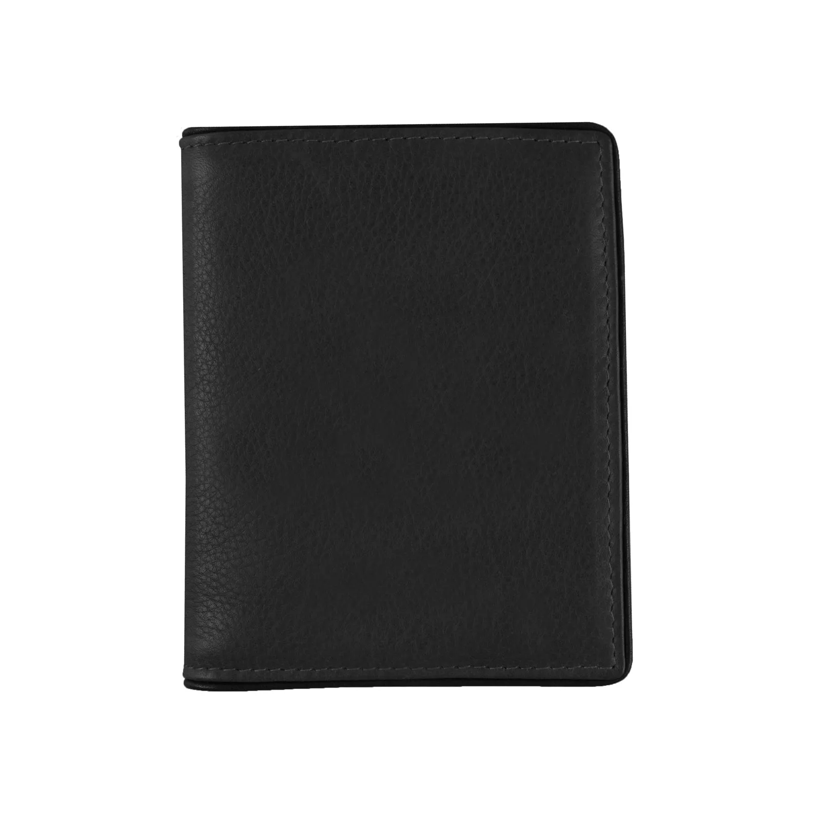 Dents RFID Two-Colour Pebble Grain Leather Business Card Holder - Black