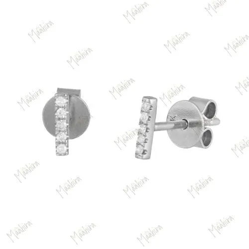 Diamond Linear Ear Studs