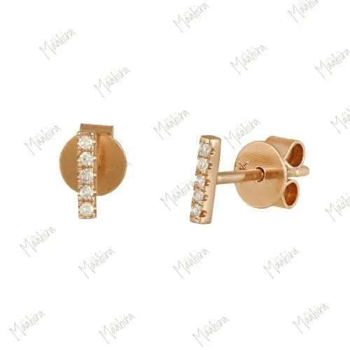Diamond Linear Ear Studs