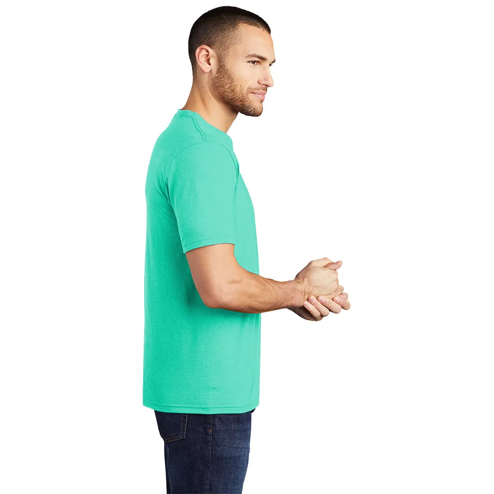 District DM130 Perfect Tri Tee - Aqua Heather