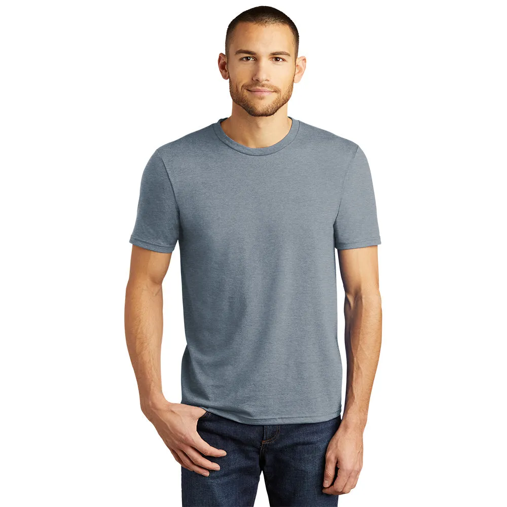 District DM130 Perfect Tri Tee - Flint Blue Heather