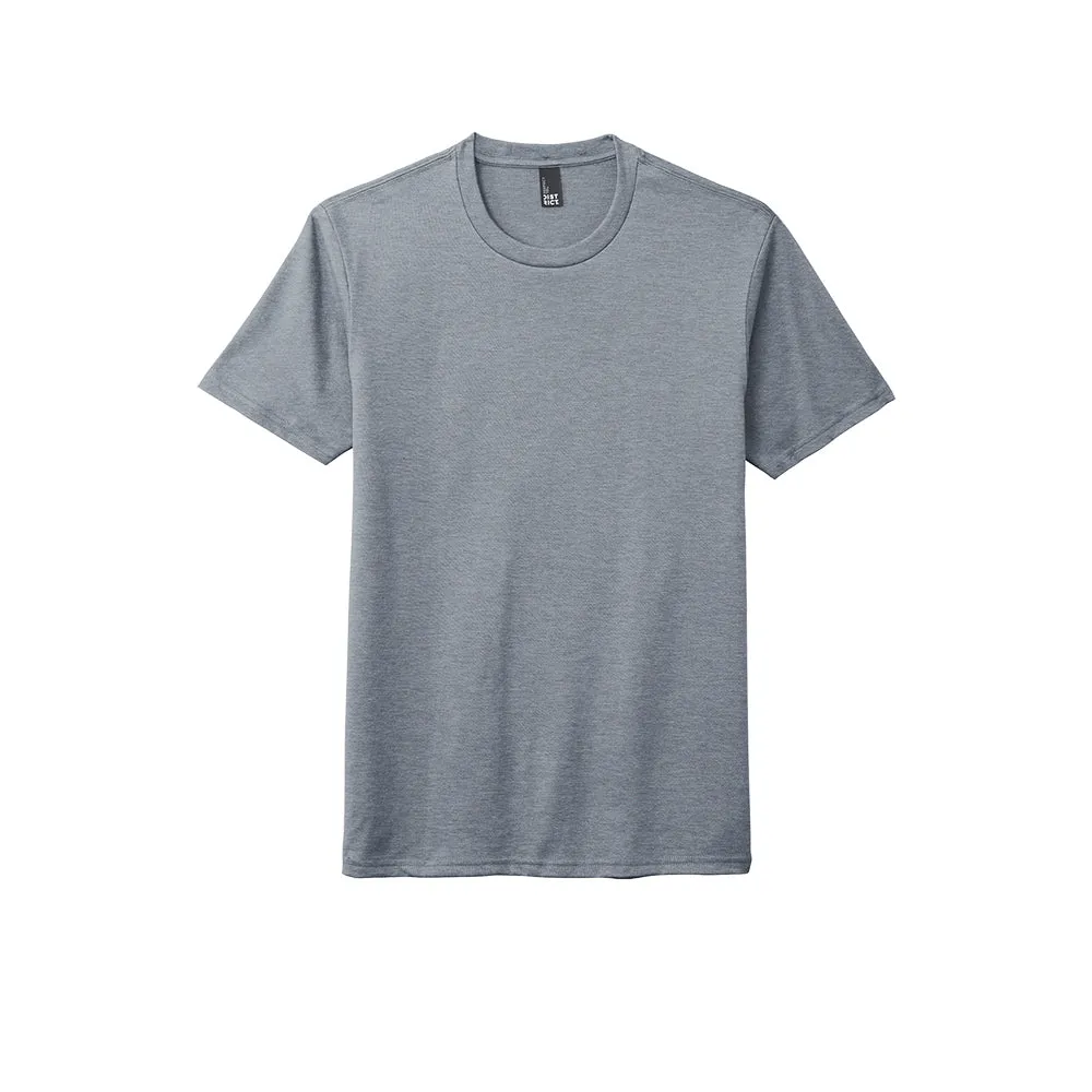 District DM130 Perfect Tri Tee - Flint Blue Heather