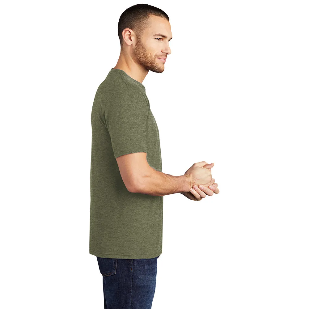 District DM130 Perfect Tri Tee - Military Green Frost