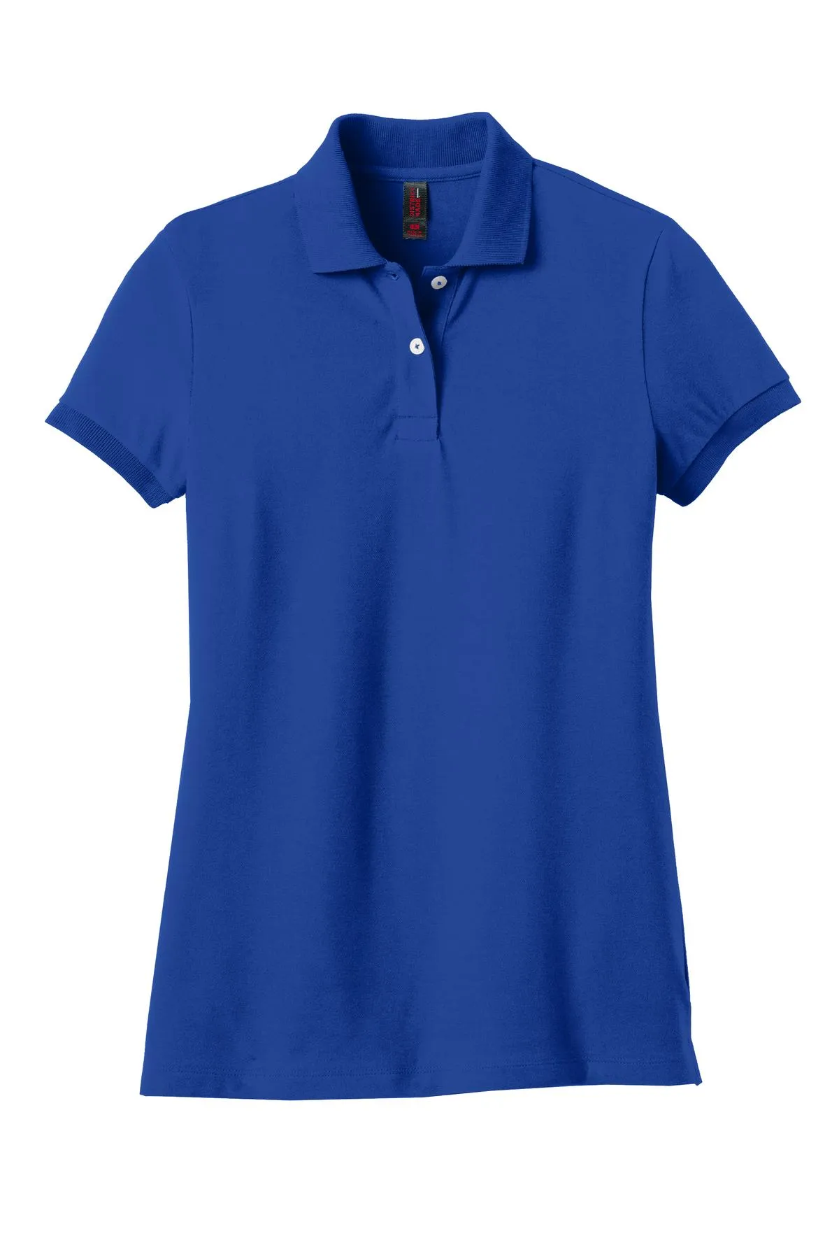 District Made Ladies Stretch Pique Polo. DM425