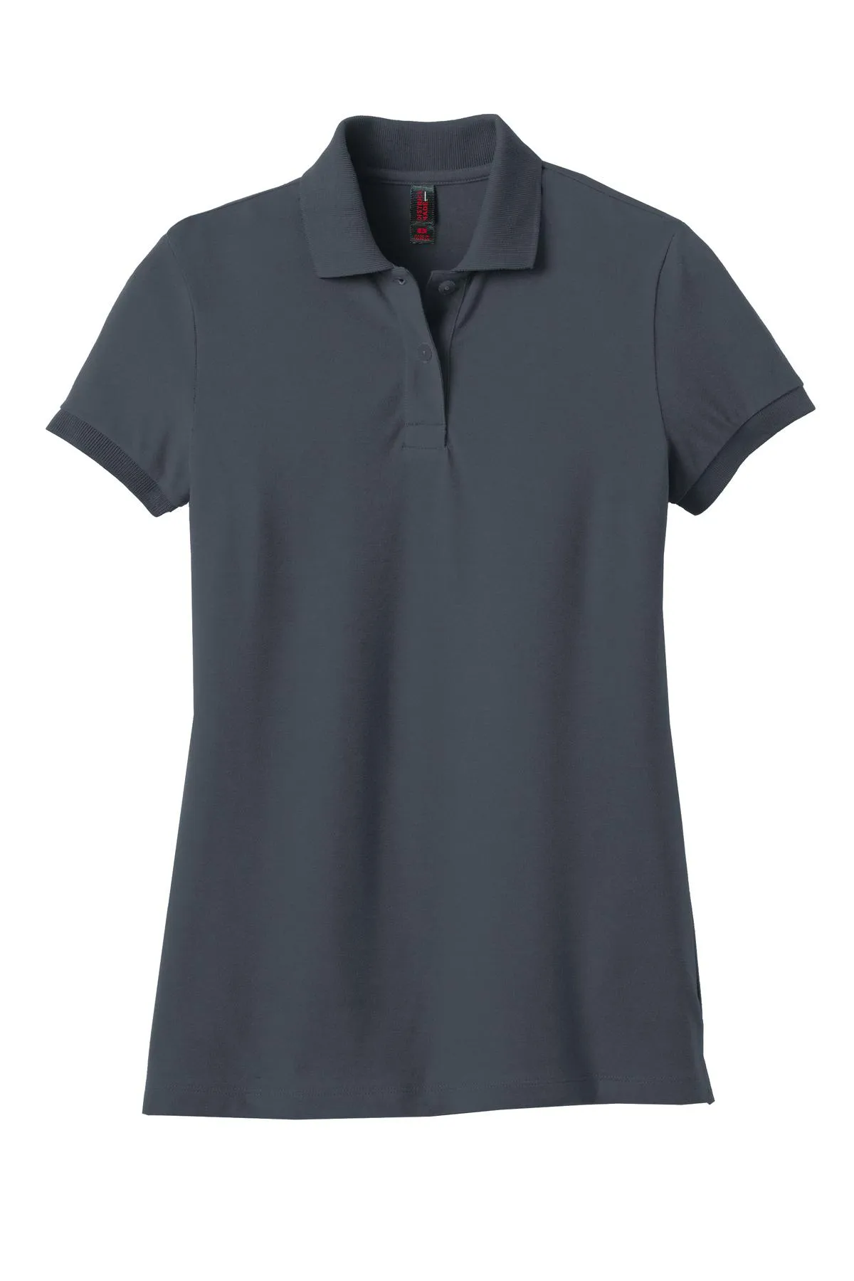District Made Ladies Stretch Pique Polo. DM425