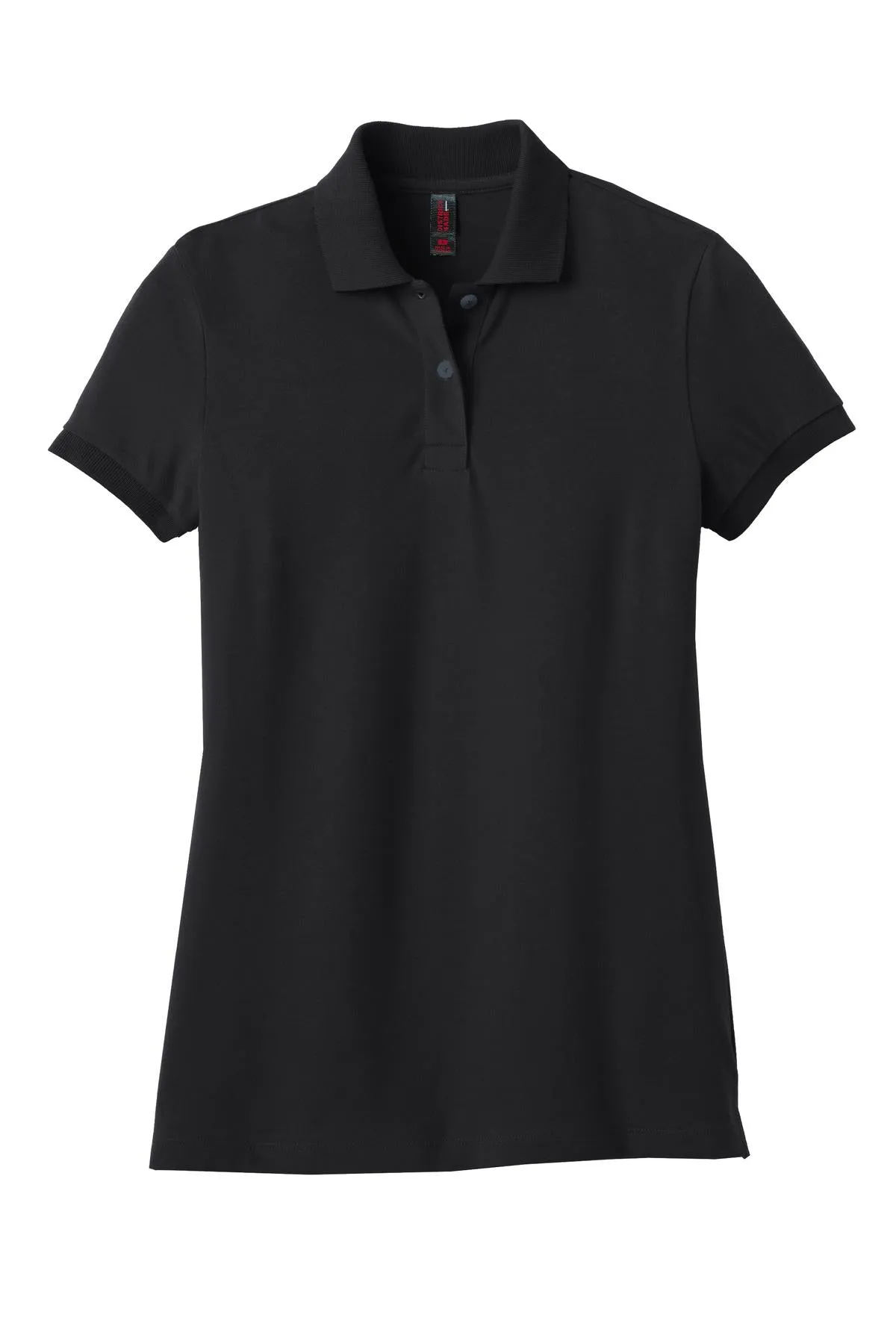 District Made Ladies Stretch Pique Polo. DM425