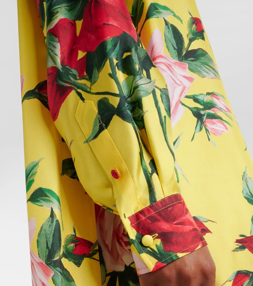 Dolce&Gabbana Floral silk shirt dress