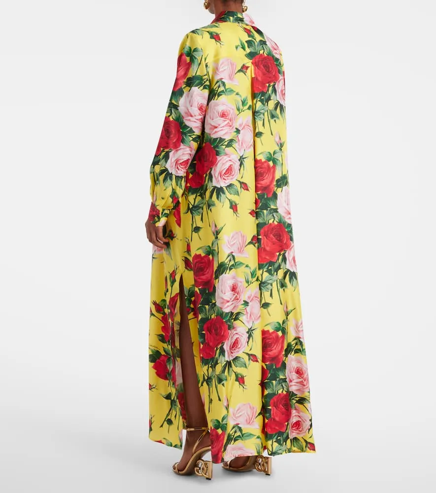 Dolce&Gabbana Floral silk shirt dress