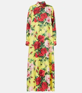 Dolce&Gabbana Floral silk shirt dress