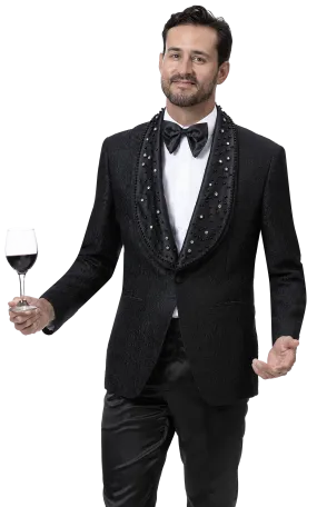 EJ Samuel Fashion Blazer J169-Black
