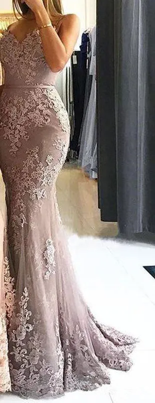 Elegant Bridesmaid dress trumpet style
