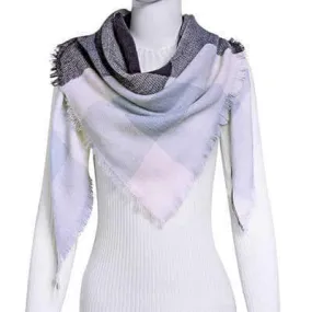 esign Women Triangles Scarf Long Scarves Shawl Autumn Winter